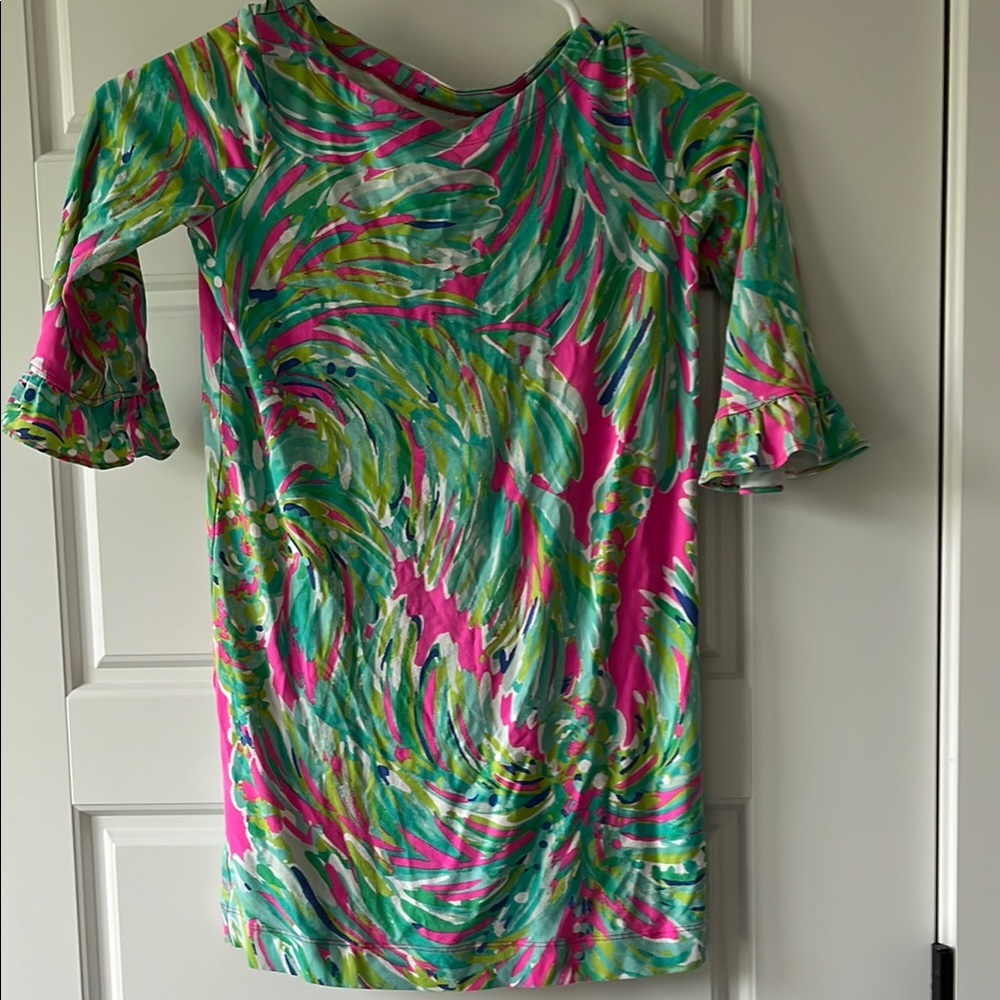 Lily Pulitzer girls Colorful Tropical Print Dress